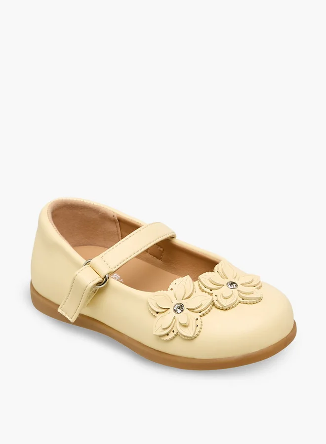 Barefeet Girls Hook & Loop Mary Jane Shoes